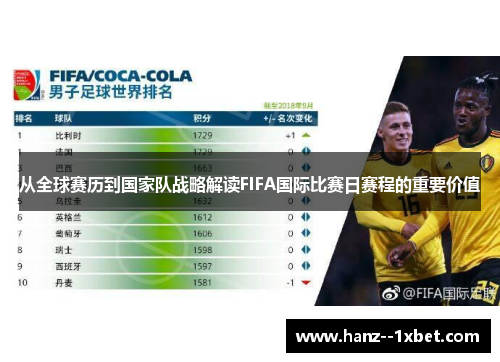 从全球赛历到国家队战略解读FIFA国际比赛日赛程的重要价值